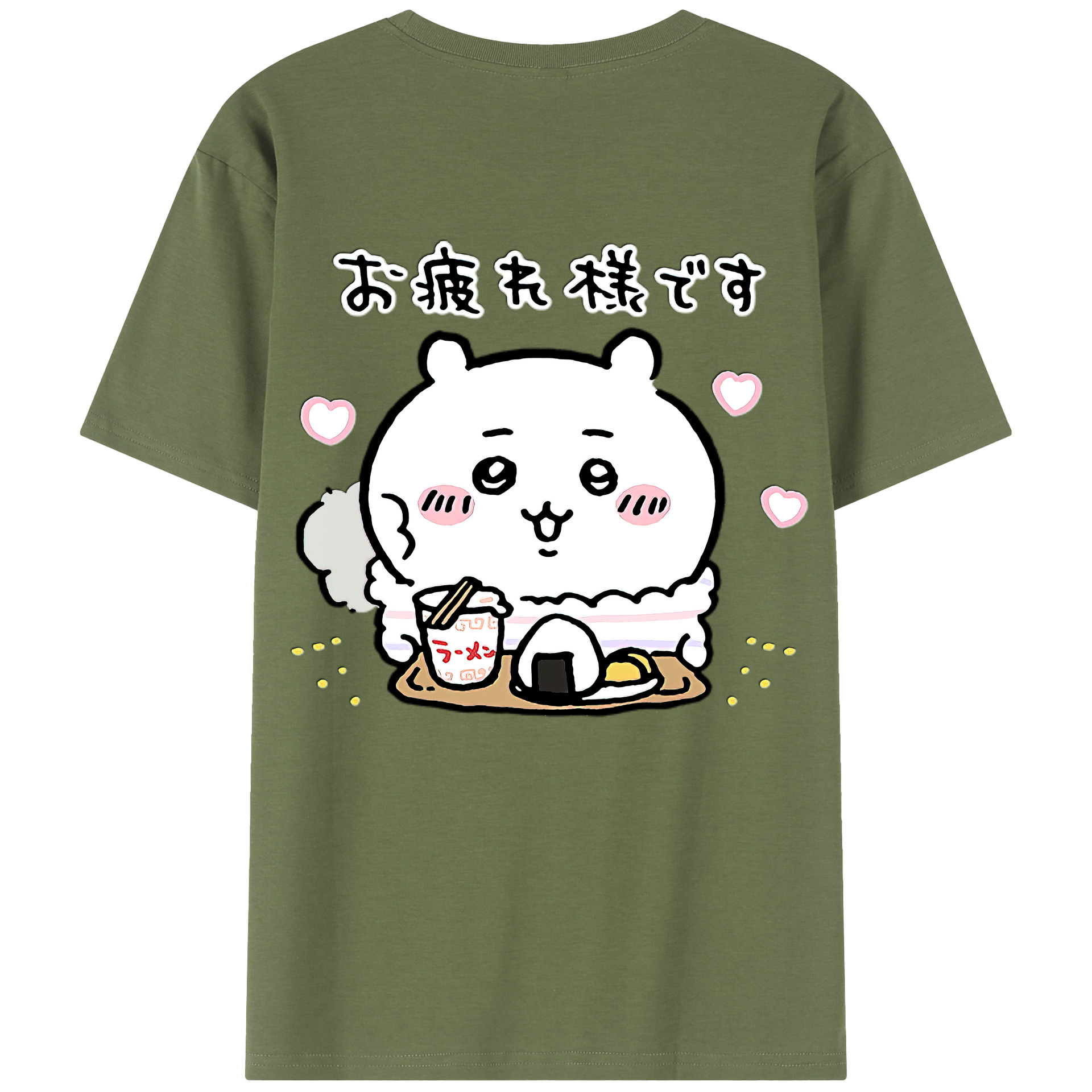 （画像用） ちいかわ ちいかわ Chii-kawa chiikawa 綿100％半袖Tシャツ（背面プリント）